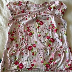 Koi Rose Scrub Top